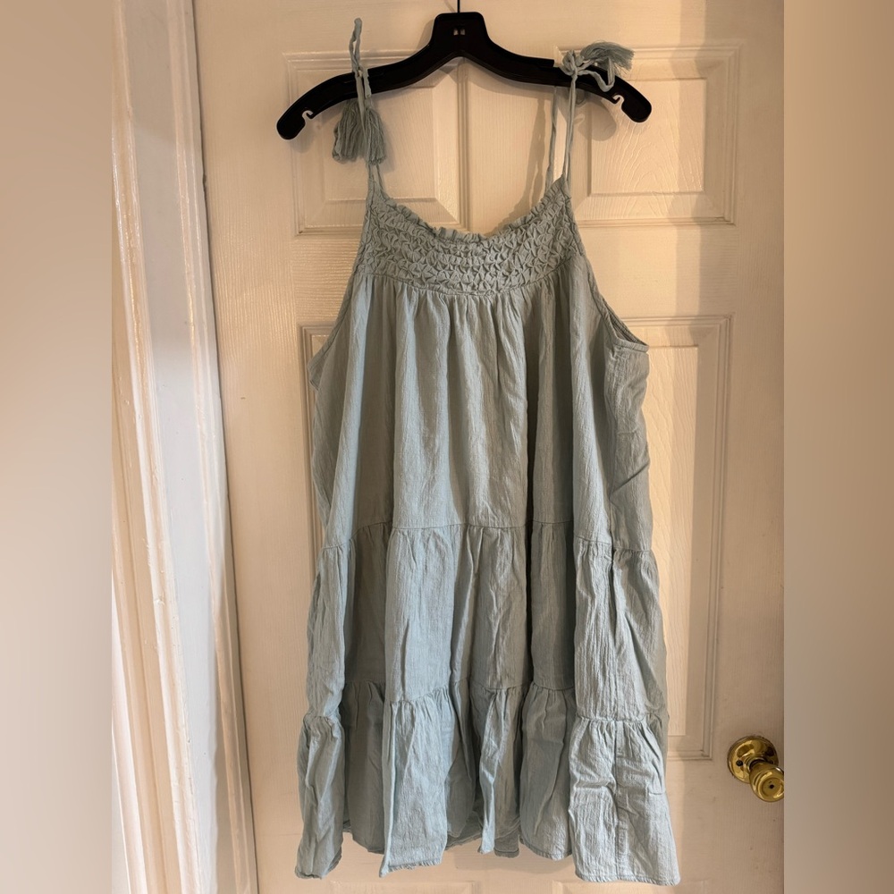 Easel Light Blue Casual Womens Dress